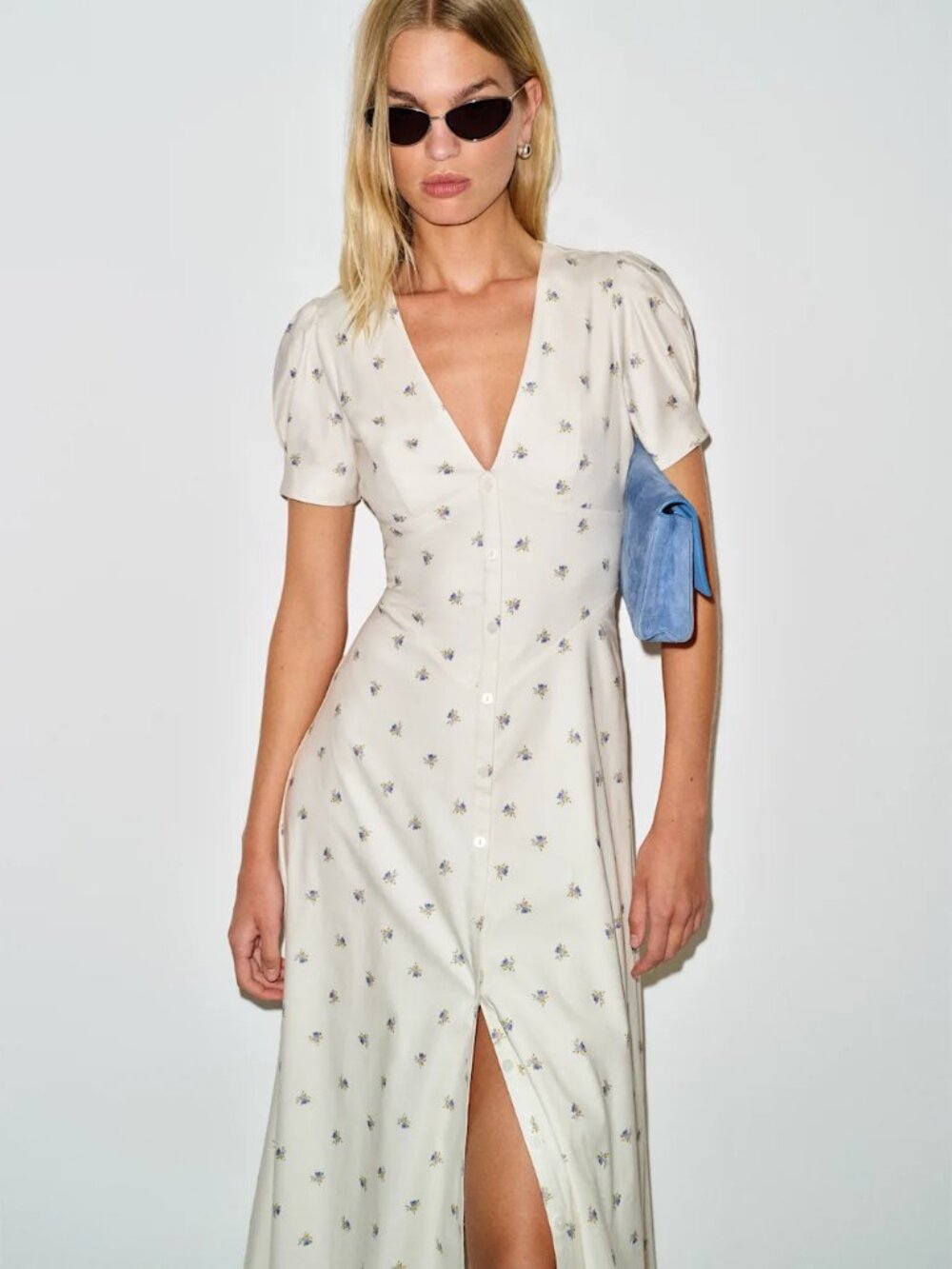 Reformation Fitz Dress Ivory - Size 8